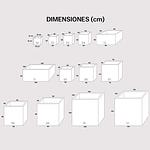 Maceta Fibra de Vidrio Modelo Cuadrado