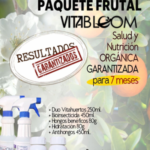 Pack Frutales Salud y Nutrición Orgánica Vitabloom Mx