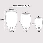 Maceta Fibra de Vidrio Modelo Dubai