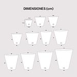 Maceta Fibra de Vidrio Modelo Paris