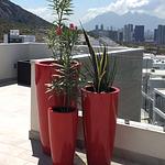 Maceta Fibra de Vidrio Modelo Cilindro Cónico