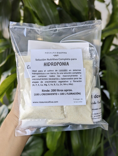 Solución Nutritiva Hidroponia Autocultivo 200 litros y Regulador Ph en Monterrey, Nuevo León