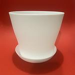 Paquete 3 Macetas Plásticas con Plato Base