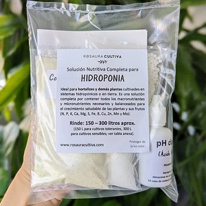 Solución Nutritiva Hidroponia y Regulador Ph