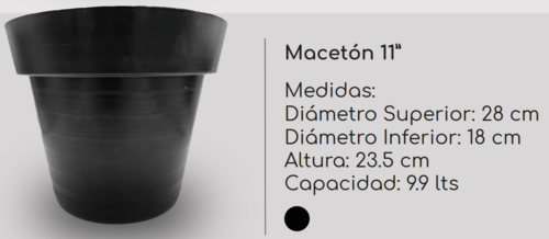 Macetón 11” en Jiutepec, Morelos